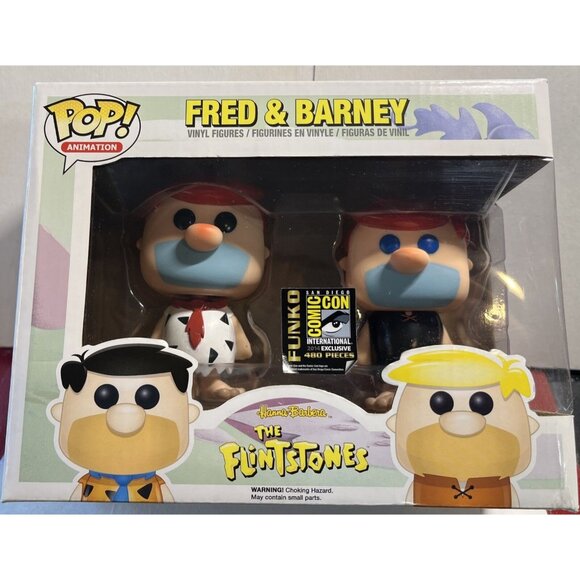 Funko Pop! Flintstones FRED FLINTSTONE BARNEY 2014 SDCC 2pk1/480